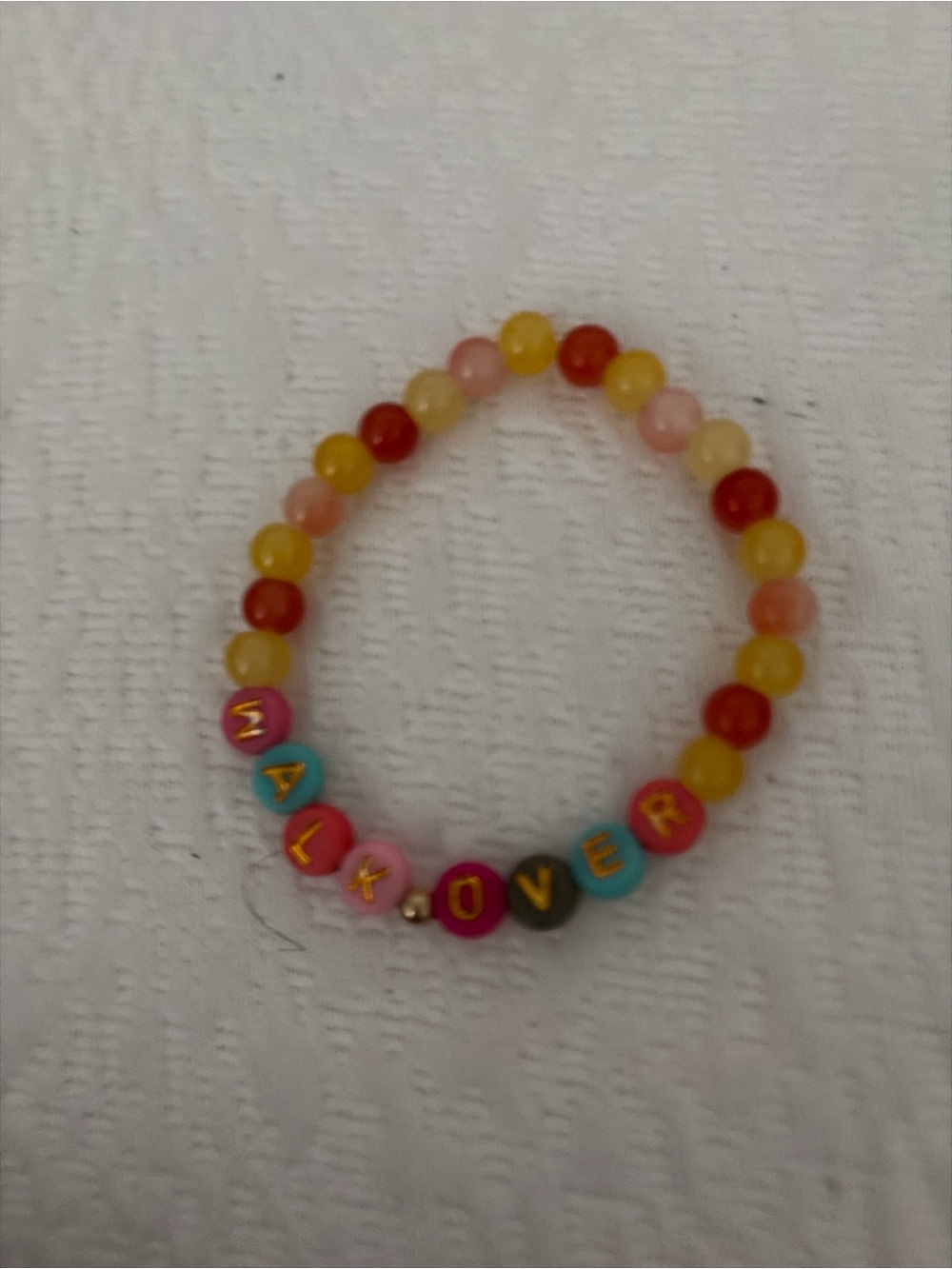 Freya Skye Kids Multicolor 'Walkover' Beaded Bracelet - Pink, Yellow new